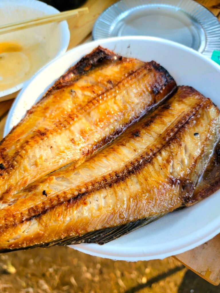 脂が載ったほっけ焼き