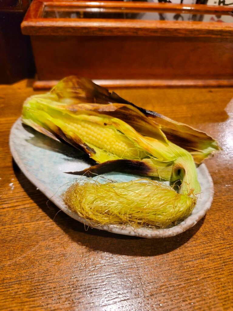 2次会は吉祥寺「やきとんなるせ」で旬のベビーコーン焼きヒゲも美味しく頂けます