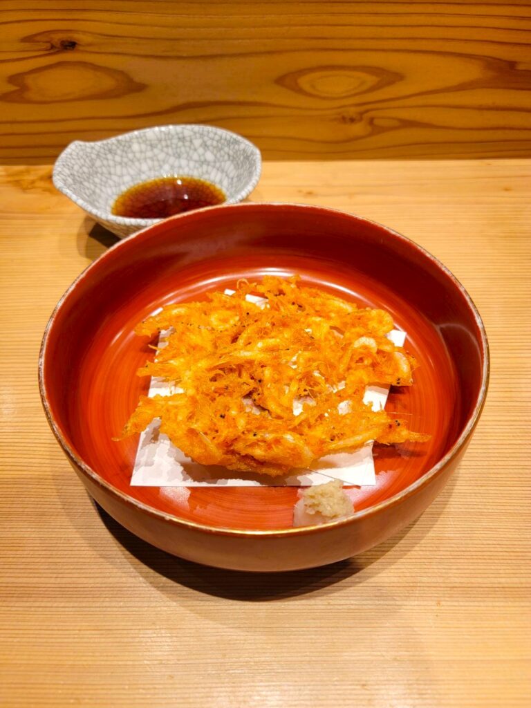 久我山 和食割烹「ヨイノフネ」 桜海老かき揚げ