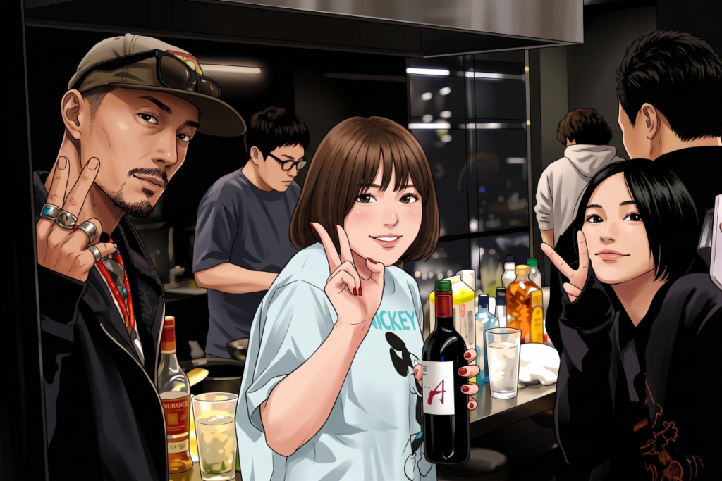 夜はヴィラ内で鉄板焼き