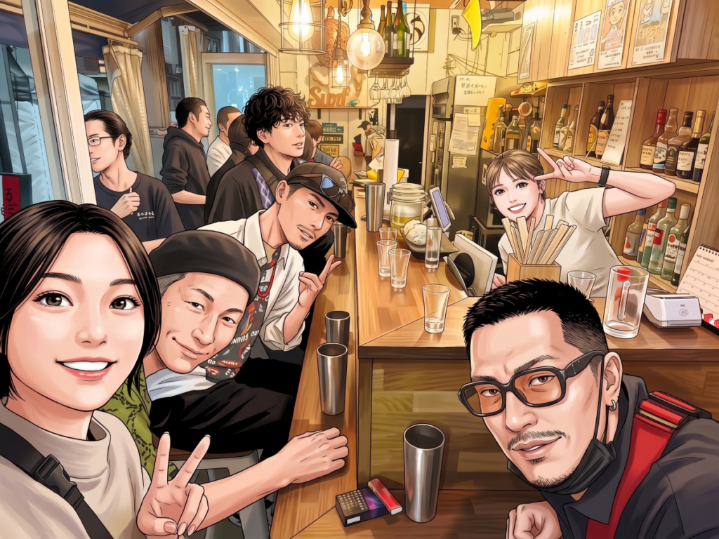 郷音G.O.A.T.グランピング 吉祥寺打ち上げ 吉祥寺ヨド裏立ち飲みWAVE🍻