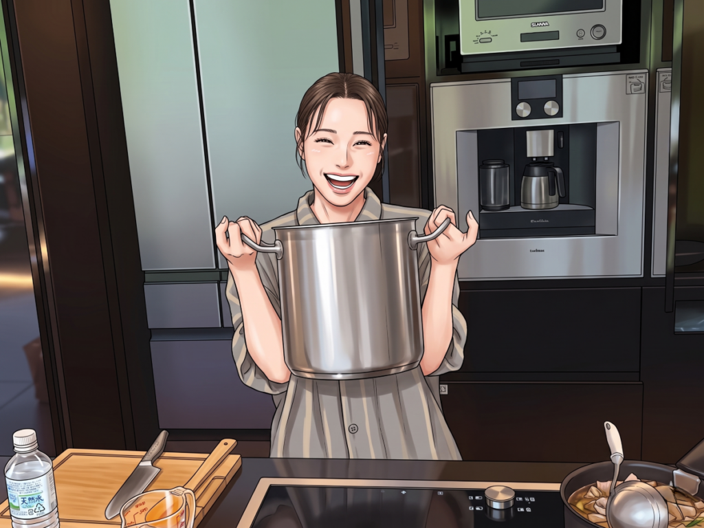 朝食も飲み仲間メインシェフのお二人に作って頂きました