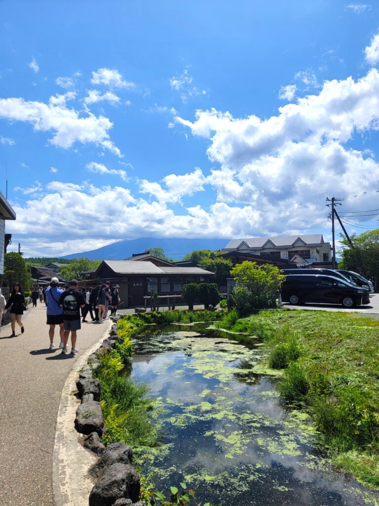 世界文化遺産 忍野八海 一瞬富士山が見えた奇跡の1枚